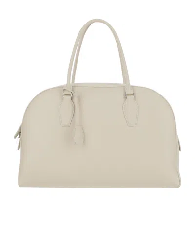 The Row Double Handle Tote Bag In White