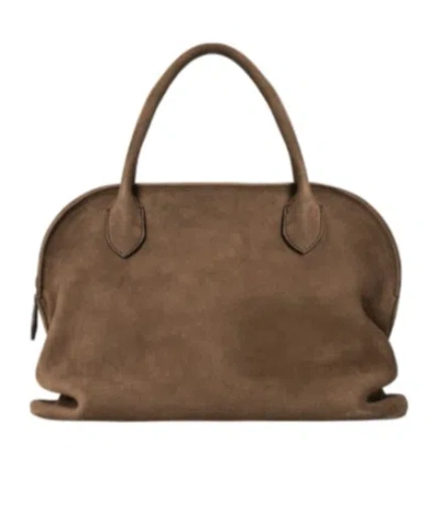 The Row Double-handled Handbag In Brown