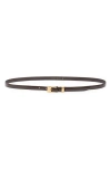The Row Downtown Leather Belt In Brown