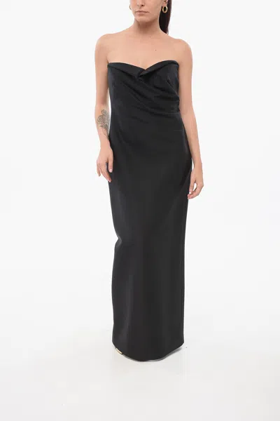 The Row Draped Bardon Bustier Dress
