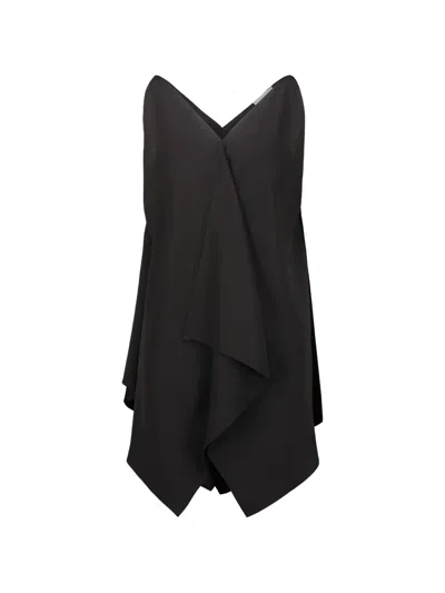 The Row Draped Halterneck Top In Black