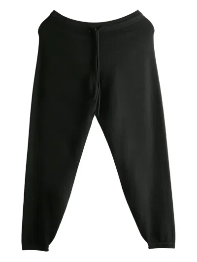 The Row Drawstring Cashmere Trousers In Black