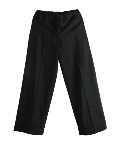 The Row Drawstring Casual Pants In Black