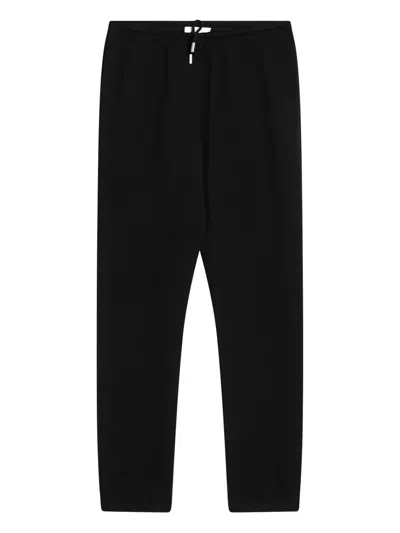 The Row Teo Cashmere-blend Track Pants In Black