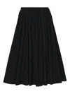 The Row Drawstring Pleated Skirt In Black