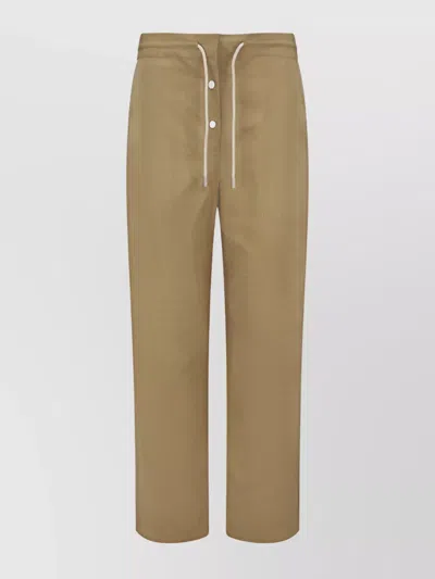 The Row Drawstring Waistband Wide Leg Trousers