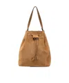 The Row Drawstring-fastening Suede Backpack In Brown