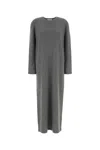 The Row Cashmere Alina Dress Featuring Back Slit In Gray