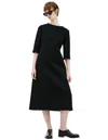 The Row Dress With Raw Collar In Black