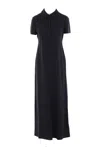 The Row Short-sleeved Dress In Black