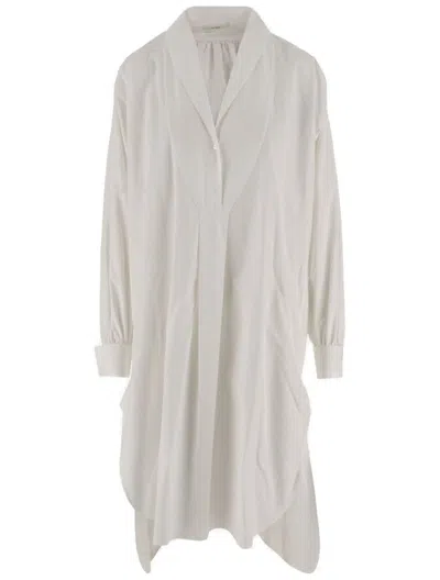 The Row Elinor Shirt Dress In Gray