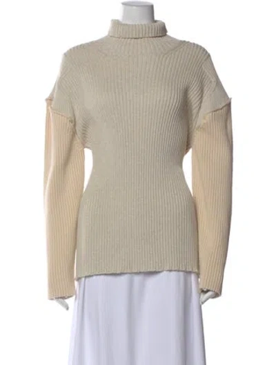 Pre-owned The Row Dua Turtleneck Sweater In Neutral