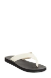 The Row Dune Classic Leather Thong Sandals In Black
