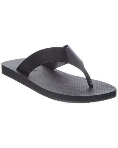 The Row Dune Classic Ginza Leather Sandal In Black