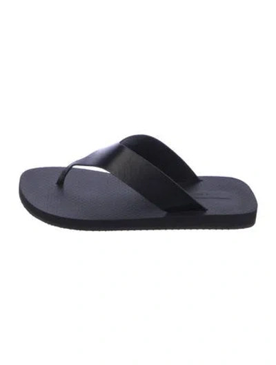 Pre-owned The Row Dune Classic Ginza Rubber Flip Flops In Black