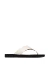 The Row Dune Classic Leather Thong Sandals In Neutral