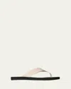 The Row Dune Classic Leather Thong Sandals In Multi