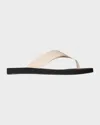 The Row Dune Classic Leather Thong Sandals In Blue