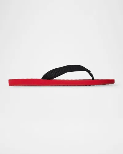 THE ROW DUNE COTTON FLAT THONG SANDALS