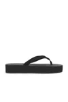 The Row Dune Cotton-blend Grosgrain Platform Flip Flops