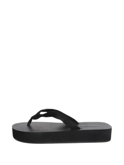 Pre-owned The Row Dune Flatform Sandals In Black