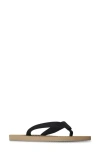 The Row Dune Cotton Flat Thong Sandals In Iron Grey