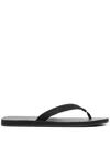 The Row Dune Flip Flops In Black