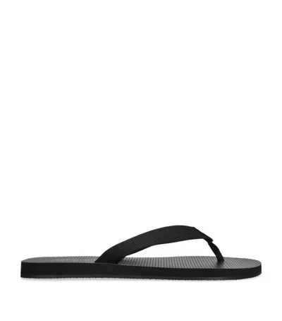THE ROW DUNE LEATHER FLIP FLOPS