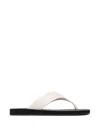 The Row Dune Classic Leather Thong Sandals In Neutral