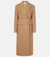 The Row Duras Double-breasted Wool Coat In Beige