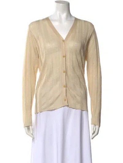 Pre-owned The Row Dwin Linen Sweater In Neutral