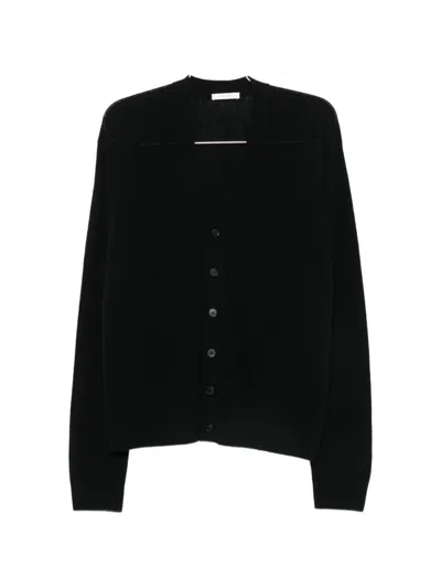 The Row Dyce V-neck Cardigan In Black