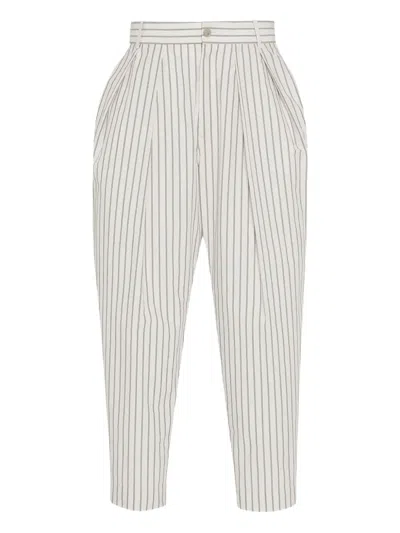 The Row Dyon Pinstriped Trousers