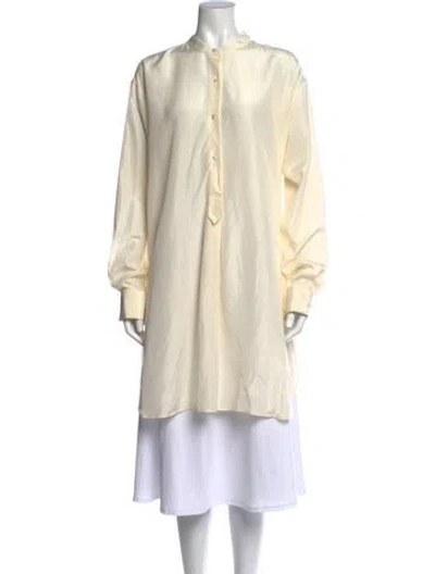Pre-owned The Row Eden Silk Top W/ Tags In Neutrals