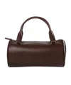 The Row Edith Cylindrical Leather Tote Bag In Brown