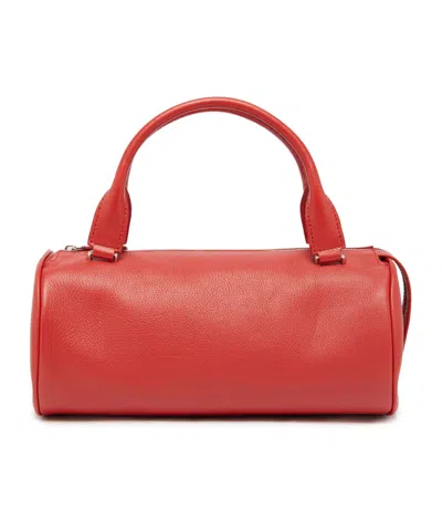 The Row Edith Leather Shoulder Bag In Red