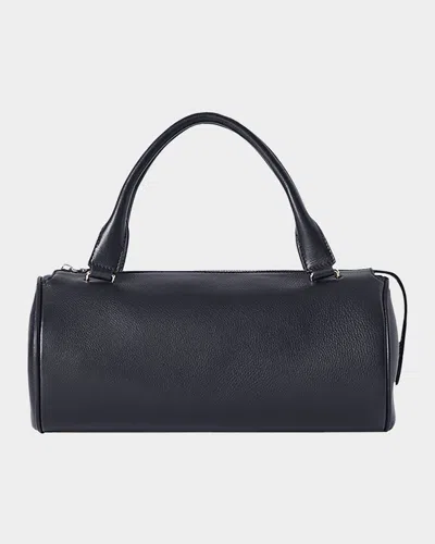 The Row Edith In Small Saddle Leather In Black