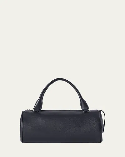 The Row Edith In Small Saddle Leather In Prussian Blue
