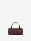 The Row Edith Cylindrical Leather Tote Bag In Brown