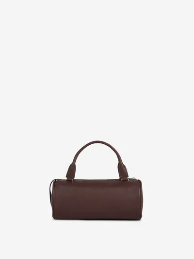 The Row Edith Leather Handbag In Brown