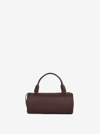 The Row Edith Leather Handbag In Brown