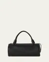 The Row Edith In Small Saddle Leather In Black