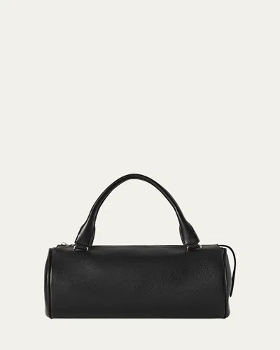 The Row Edith In Small Saddle Leather In Black
