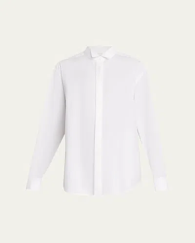 The Row Edrisca Check Cotton Poplin Button-down Shirt In Animal Print