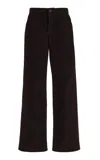 The Row Egglita Corduroy High-rise Straight-leg Jeans In Brown