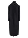 The Row Egle Single-breasted Wool-blend Coat In Blue