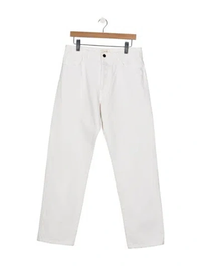 Pre-owned The Row Egli Straight-leg Jeans In Neutral