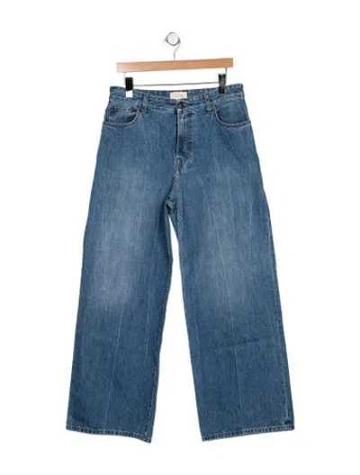 Pre-owned The Row Egli Wide Leg Jeans In Blue