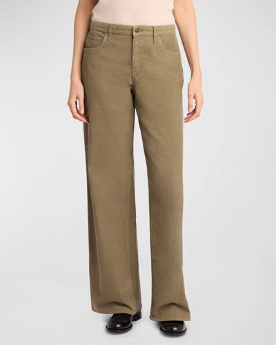 THE ROW EGLITTA CORDUROY STRAIGHT-LEG PANTS