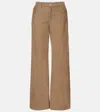 The Row Eglitta Corduroy Straight Leg Pants In Neutral